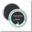 Winter Reindeer - Personalized Christmas Magnet Favors thumbnail