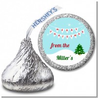 Winter Wonderland - Hershey Kiss Christmas Sticker Labels