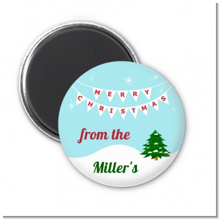 Winter Wonderland - Personalized Christmas Magnet Favors