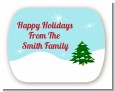 Winter Wonderland - Personalized Christmas Rounded Corner Stickers thumbnail
