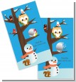 Owl - Winter Theme or Christmas - Baby Shower Scratch Off Game Tickets thumbnail