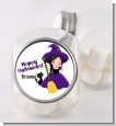 Witch and Broom Stick - Personalized Halloween Candy Jar thumbnail
