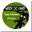 Witch Craft - Round Personalized Halloween Sticker Labels thumbnail