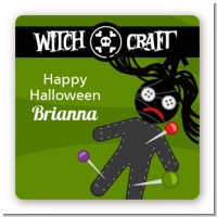 Witch Craft - Square Personalized Halloween Sticker Labels