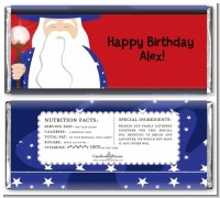 Wizard - Personalized Birthday Party Candy Bar Wrappers