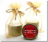 Wooden Soldiers - Christmas Gold Tin Candle Favors