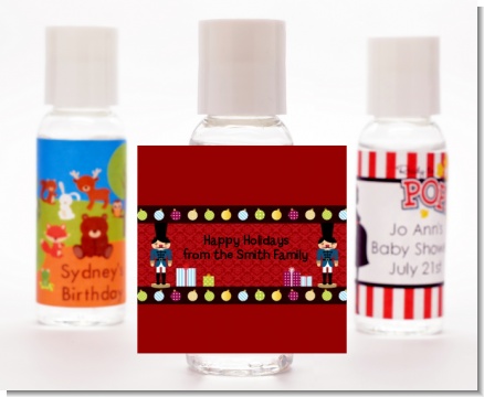 Wooden Soldiers - Personalized Christmas Hand Sanitizers Favors