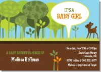 Woodland Forest - Baby Shower Invitations