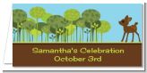 Woodland Forest - Personalized Baby Shower Place Cards