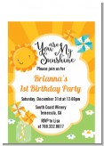 You Are My Sunshine - Birthday Party Petite Invitations
