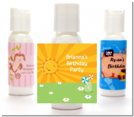 You Are My Sunshine - Personalized Birthday Party Lotion Favors