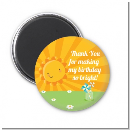 You Are My Sunshine - Personalized Birthday Party Magnet Favors