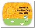You Are My Sunshine - Personalized Birthday Party Rounded Corner Stickers thumbnail