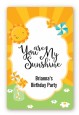 You Are My Sunshine - Custom Large Rectangle Birthday Party Sticker/Labels thumbnail