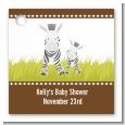 Zebra - Personalized Baby Shower Card Stock Favor Tags thumbnail