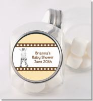 Zebra - Personalized Baby Shower Candy Jar