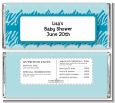 Zebra Print Blue - Personalized Baby Shower Candy Bar Wrappers thumbnail