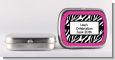 Zebra Print Pink - Personalized Birthday Party Mint Tins thumbnail