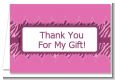Zebra Print Baby Pink - Baby Shower Thank You Cards thumbnail