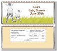 Zebra - Personalized Baby Shower Candy Bar Wrappers thumbnail