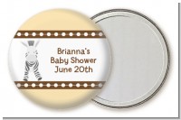 Zebra - Personalized Baby Shower Pocket Mirror Favors