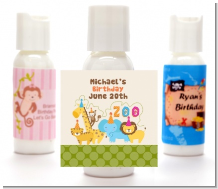 Zoo Crew - Personalized Birthday Party Lotion Favors