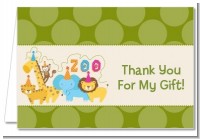 Zoo Crew - Birthday Party Thank You Cards