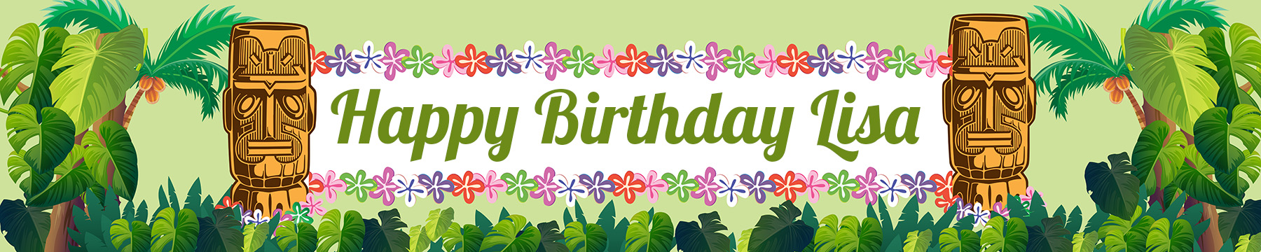Luau Tiki Birthday Party Invitations  Candles and Favors