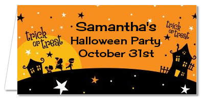 Trick or Treat - Personalized Halloween Place Cards