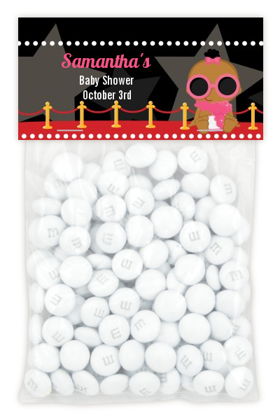  A Star Is Born!® Hollywood - Custom Baby Shower Treat Bag Topper Blonde Hair