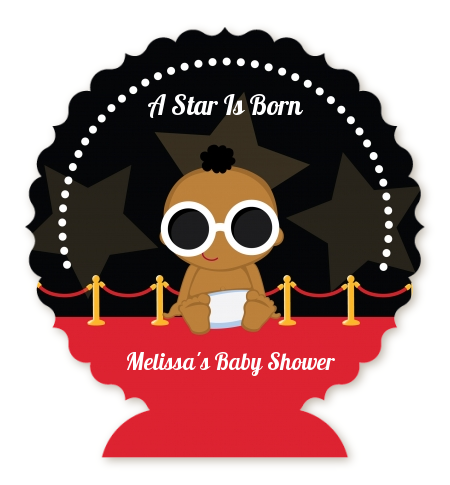  A Star Is Born!® Hollywood - Personalized Baby Shower Centerpiece Stand Blonde Hair