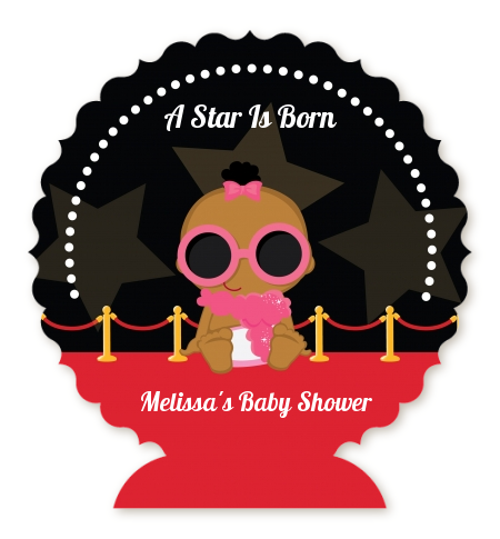  A Star Is Born!® Hollywood - Personalized Baby Shower Centerpiece Stand Blonde Hair