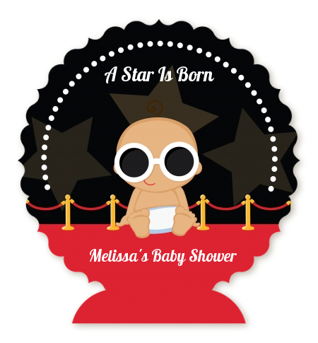  A Star Is Born!® Hollywood - Personalized Baby Shower Centerpiece Stand Blonde Hair