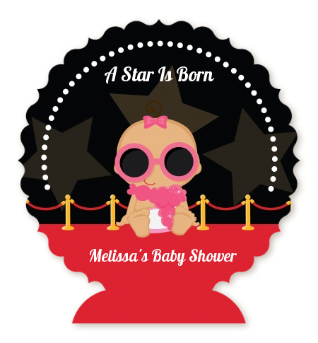  A Star Is Born!® Hollywood - Personalized Baby Shower Centerpiece Stand Blonde Hair