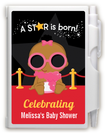  A Star Is Born!® Hollywood - Baby Shower Personalized Notebook Favor Caucasian Boy