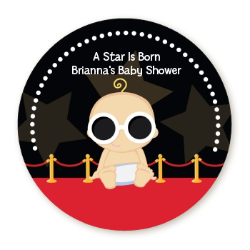  A Star Is Born!® Hollywood - Personalized Baby Shower Table Confetti Caucasian Boy