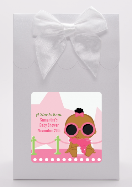  A Star Is Born Hollywood White|Pink - Baby Shower Goodie Bags African American
