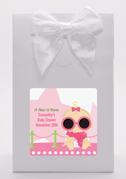  A Star Is Born Hollywood White|Pink - Baby Shower Goodie Bags African American