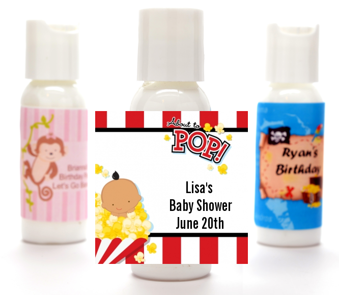 About To Pop &reg; - Personalized Baby Shower Lotion Favors Asian