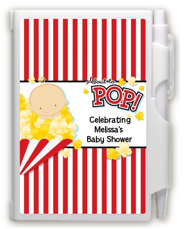  About To Pop &reg; - Baby Shower Personalized Notebook Favor African American
