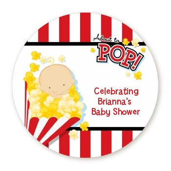  About To Pop &reg; - Personalized Baby Shower Table Confetti Caucasian