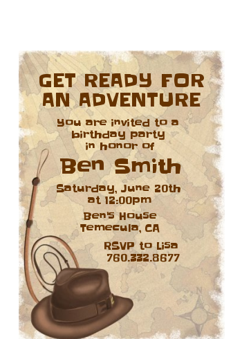 Adventure - Birthday Party Petite Invitations