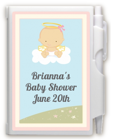 Angel in the Cloud Girl - Baby Shower Personalized Notebook Favor