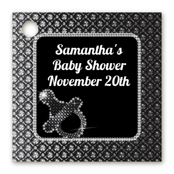 Baby Bling - Personalized Baby Shower Card Stock Favor Tags