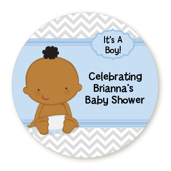  Baby Boy African American - Personalized Baby Shower Table Confetti 