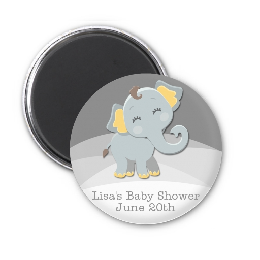  Baby Elephant - Personalized Baby Shower Magnet Favors Option 1