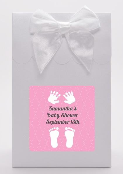 Baby Feet Pitter Patter Pink - Baby Shower Goodie Bags