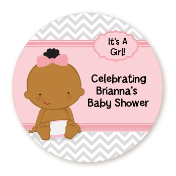  Baby Girl African American - Personalized Baby Shower Table Confetti 