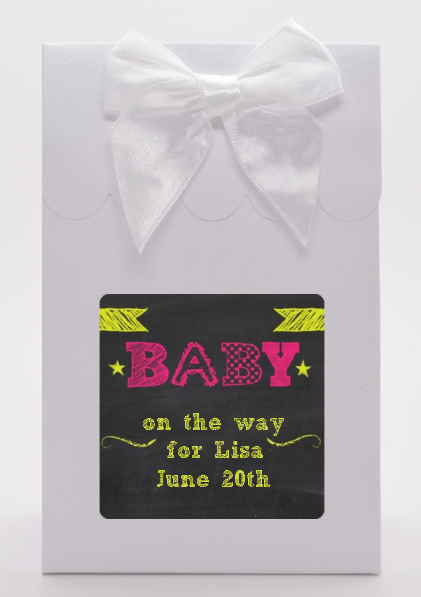 Baby Girl Chalk Inspired - Baby Shower Goodie Bags