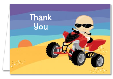 Baby On A Quad - Baby Shower Thank You Cards